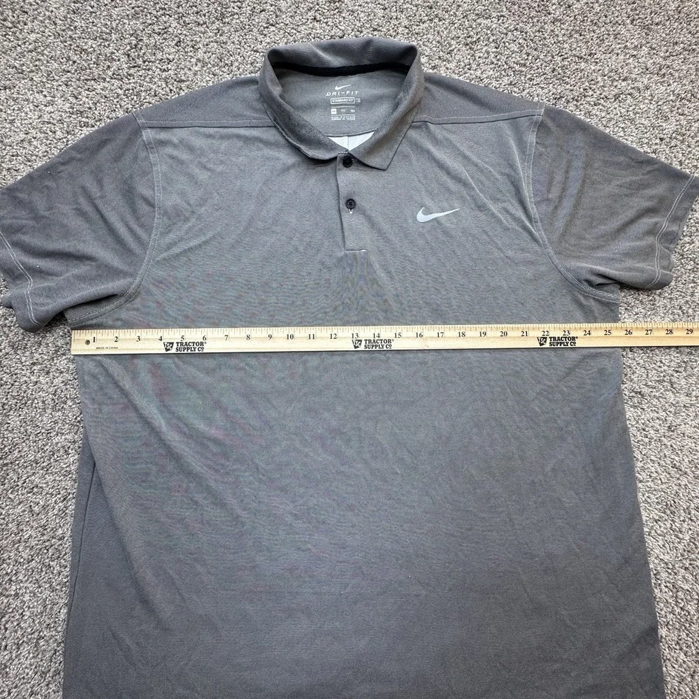 Nike Momentum Flyknit Golf Polo Size‎ XXL Standard Fit Soft Gray Dri-Fit